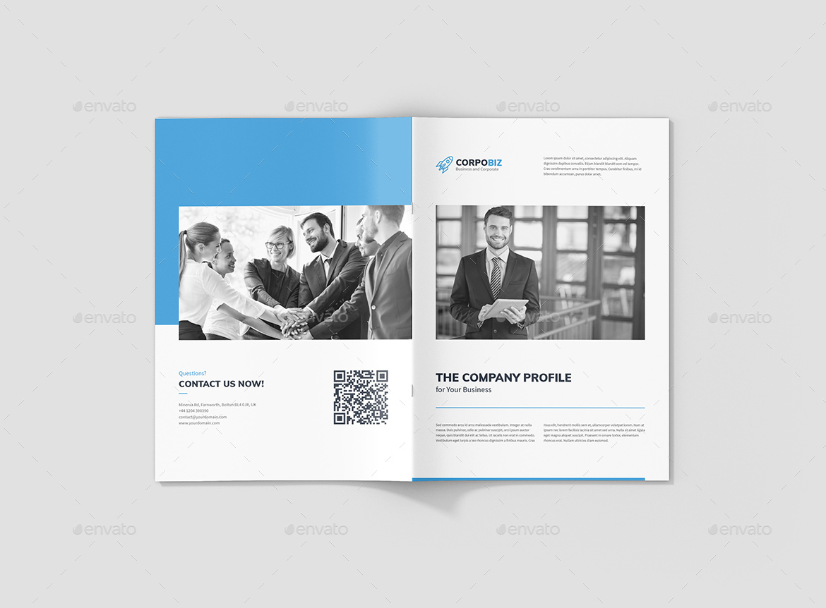 企业公司极简主义风格简介宣传册3合1插图(14)