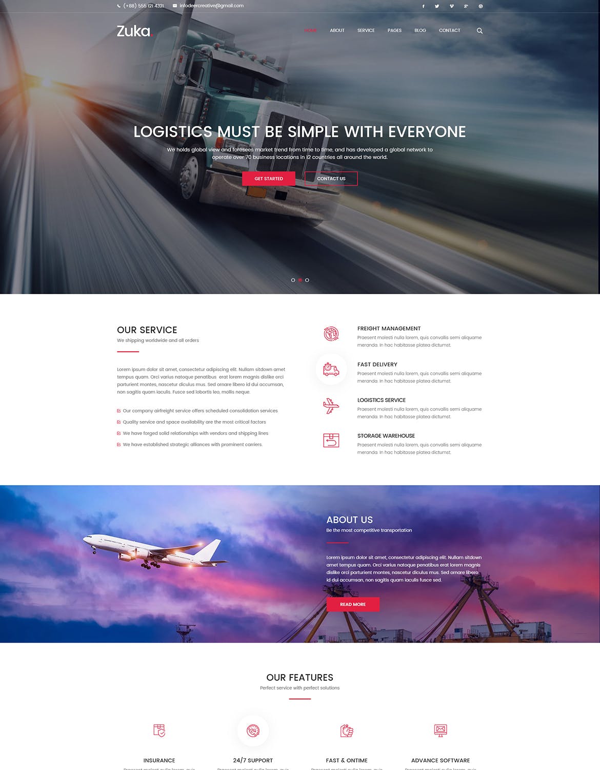响应式设计风格多用途网站设计PSD模板 Zuka | Responsive Multi-Purpose PSD Template插图(7)
