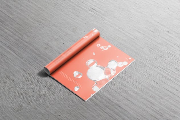 高品质A4杂志印刷品样机模板 Magazine Mockup – A4 210×297 mm插图(13)