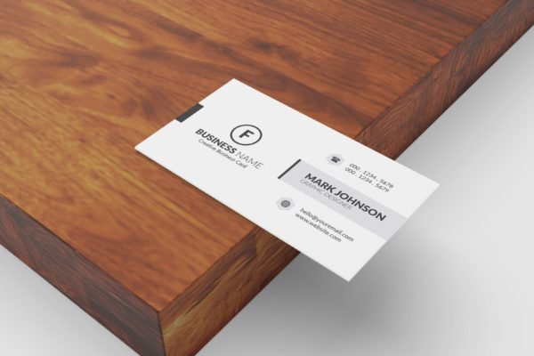 极简设计风格名片设计效果图素材库精选 Minimalist Business Cards Mockup