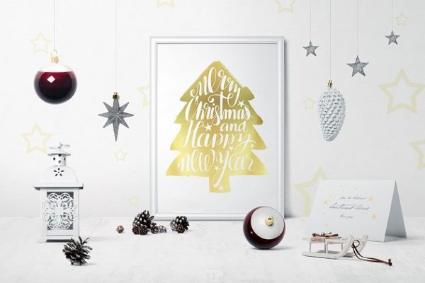 圣诞节主题场景样机模板集 Christmas Mockup Creator