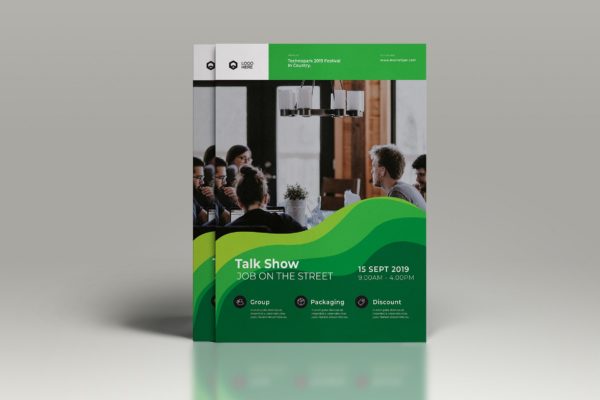 演讲活动宣传海报传单设计模板 Event Flyer