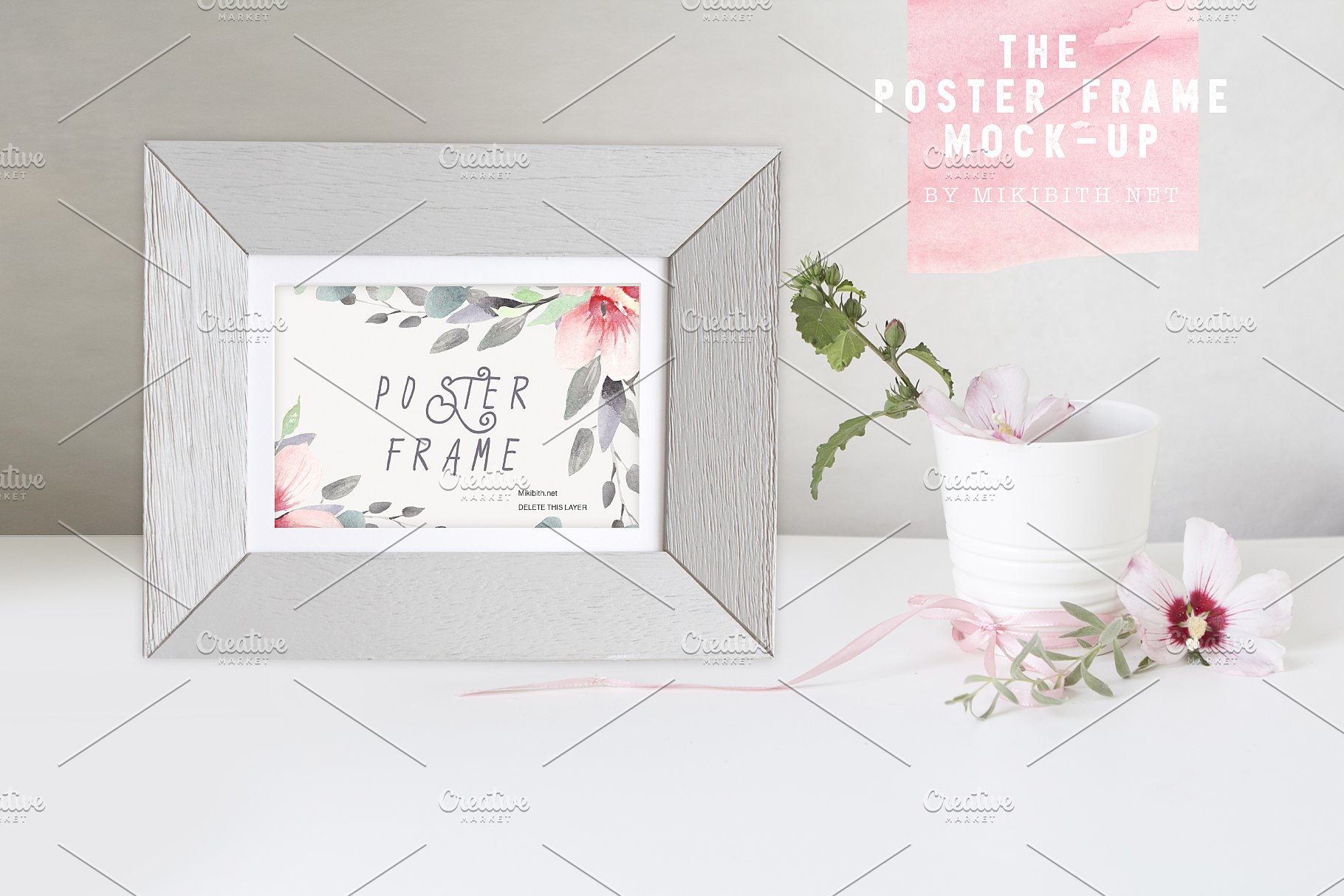 海报画报框样机 Poster frame mockups插图(2)