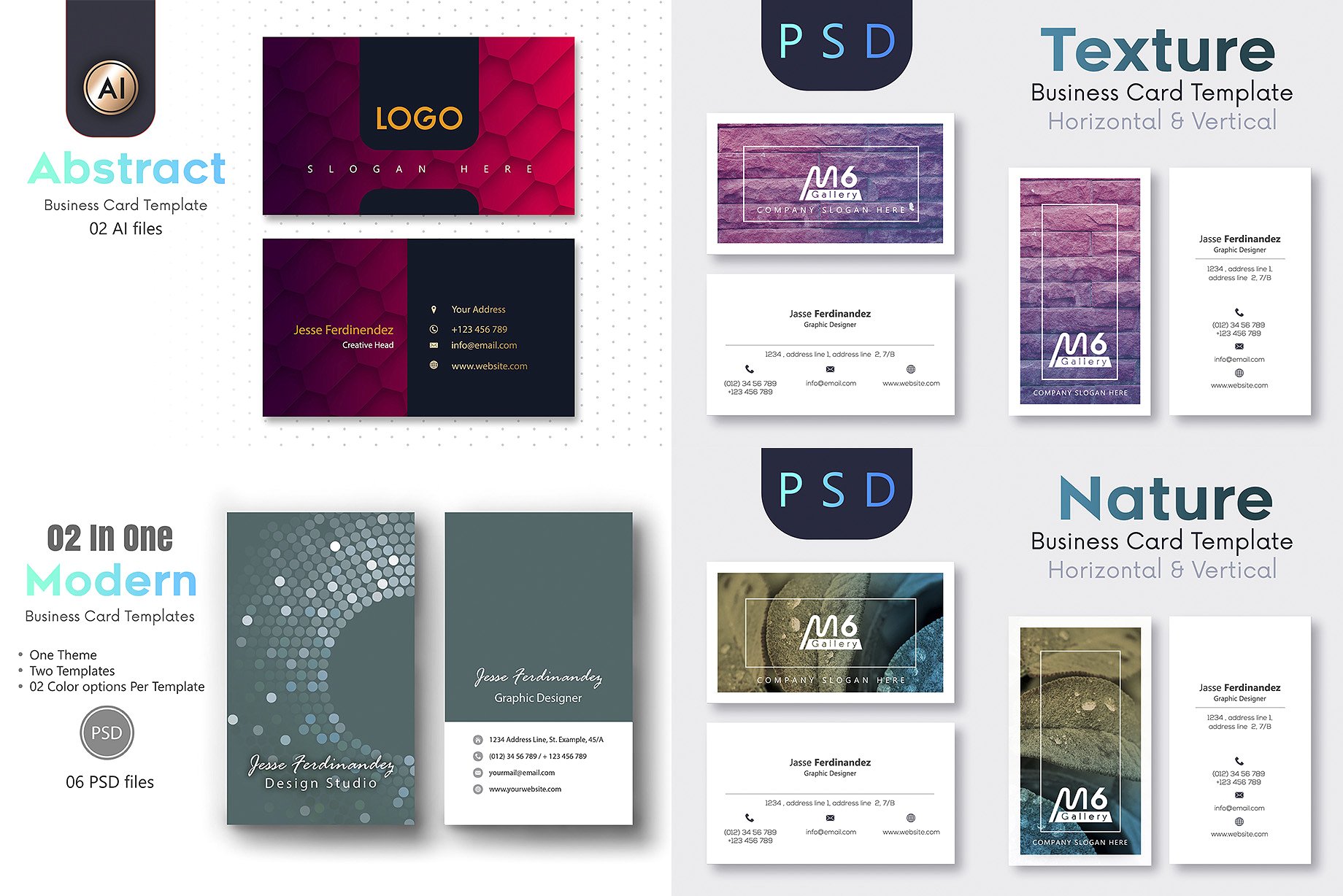 125个高品质的PSD和AI名片设计模板插图(18)
