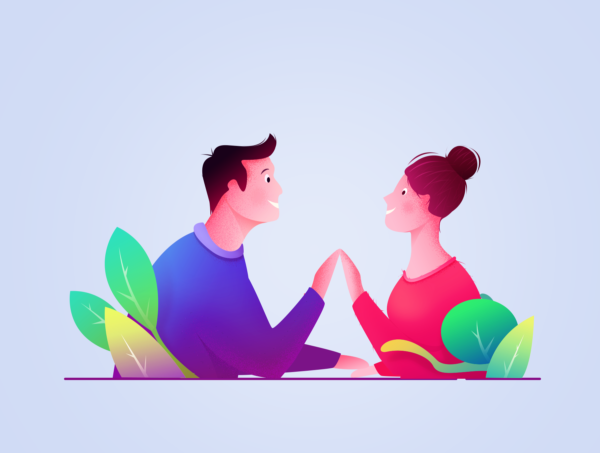 素材库下午茶：多彩的人物角色插画合集[PSD]