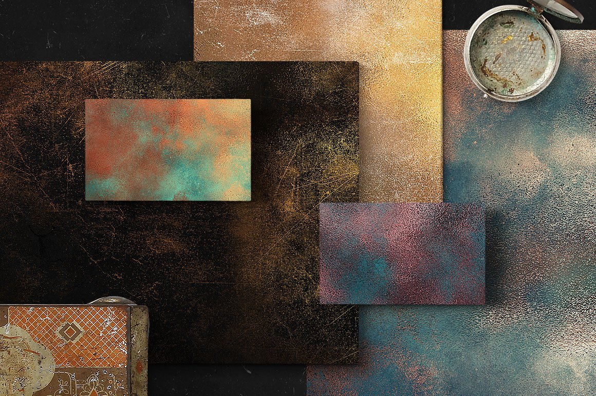 80款复古和金属纹理合集[1.65GB] 80 Vintage & Metallic Textures插图(13)