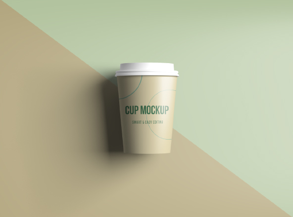 逼真的咖啡纸杯/茶杯设计图样机模板 Realistic Coffee / Tea Cup Mockup
