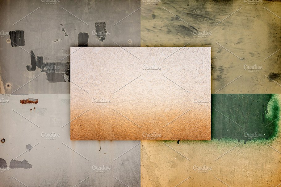 破损残旧墙体纹理素材 Grunge Texture Pack 1插图(3)