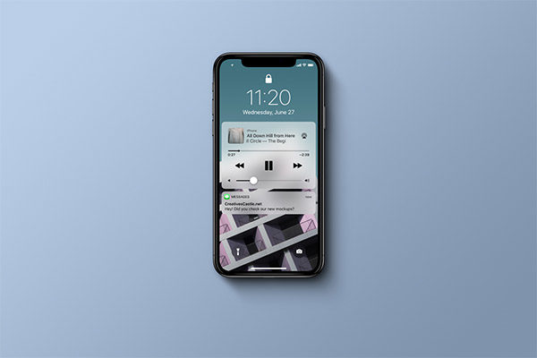 多角度的高品质iPhone X样机VI展示模型mockups