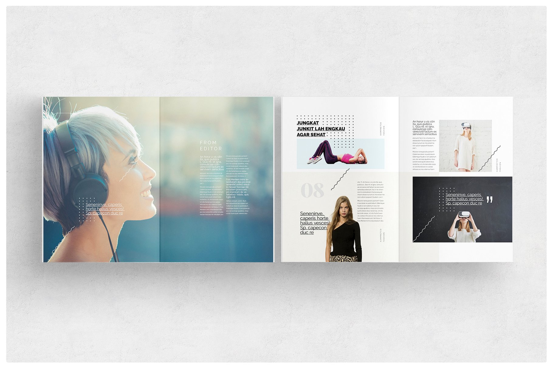 时尚范儿杂志模板 Magazine Template插图(4)