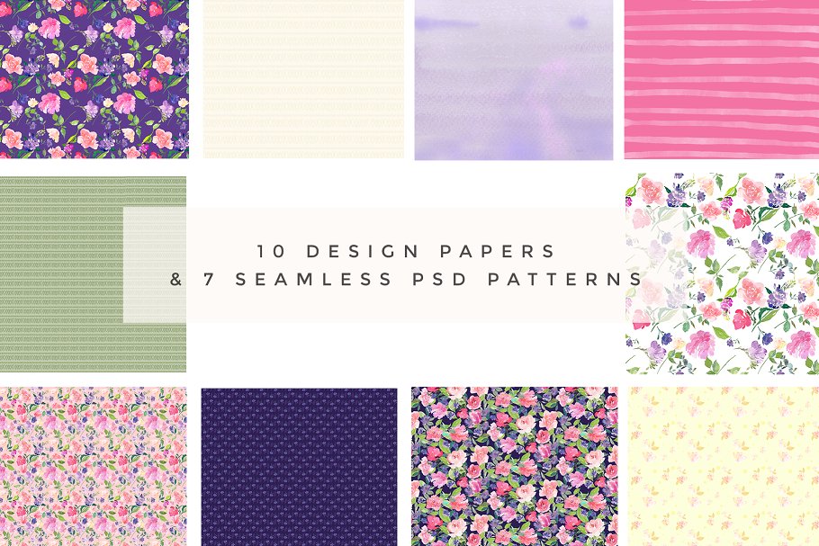 埃洛伊斯水彩花卉剪辑集 Elouise – Flower Clipart Set插图(6)