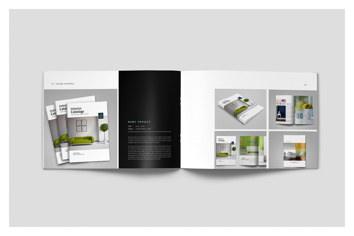 设计感强的多用途平面画册组合模板插图(7)