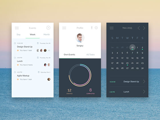 Events App素材之家精选sketch素材