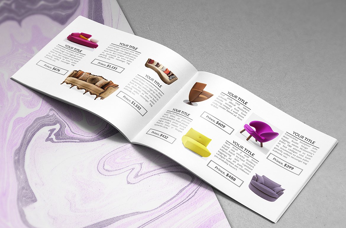 简约的家居产品画册模板下载插图(4)