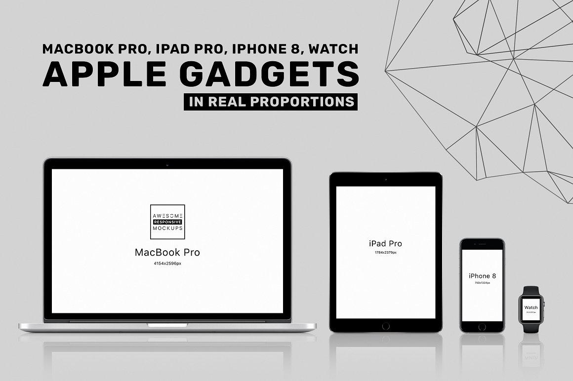 素材库下午茶：一批漂亮的响应式网页或平台UI设计展示场景组合样机下载 [PSD]插图(2)