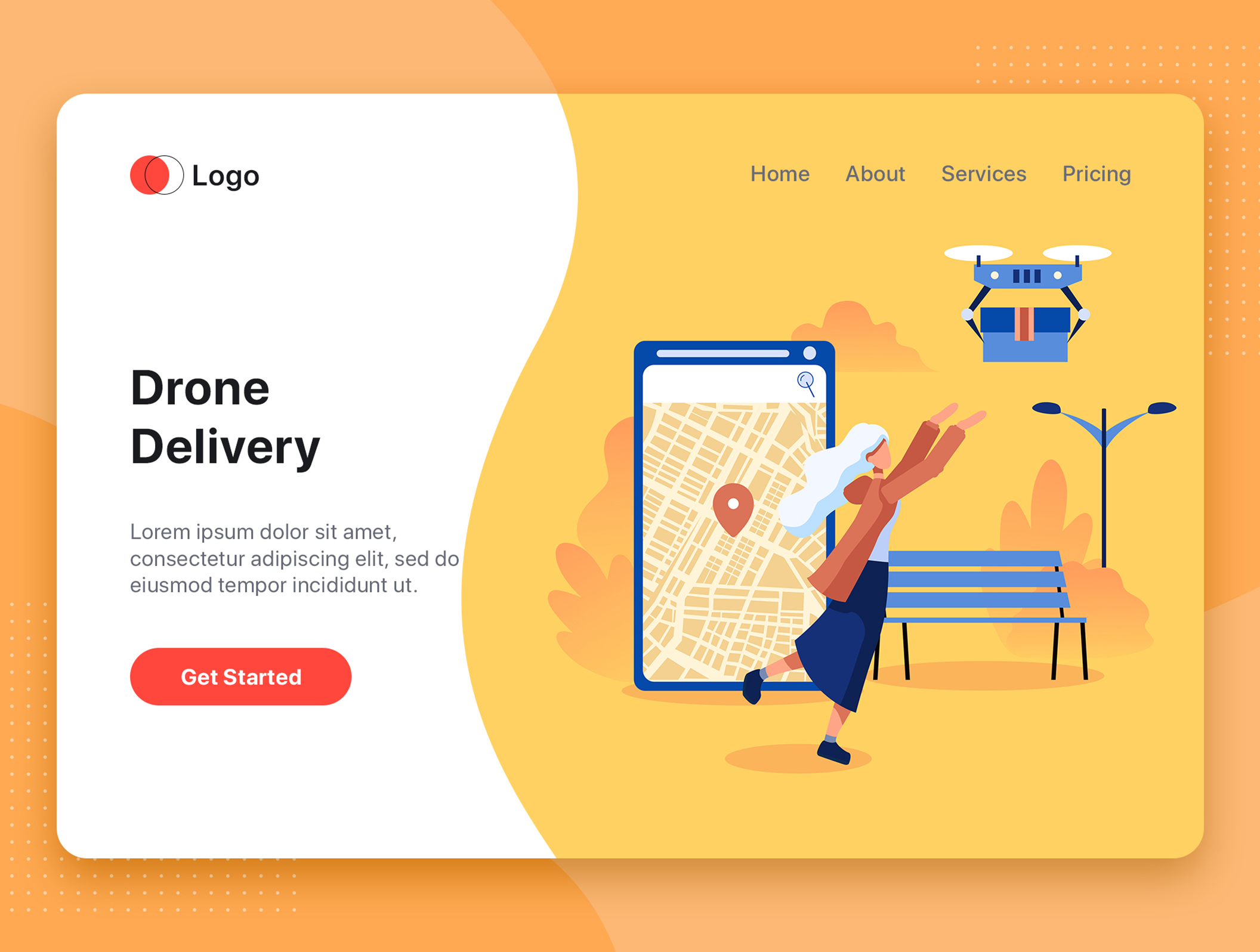 素材库下午茶：学习生活场景矢量网站设计插画素材插图(1)