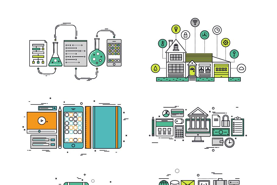 细线概念插画集合 Thinline Illustrations Collection插图(2)