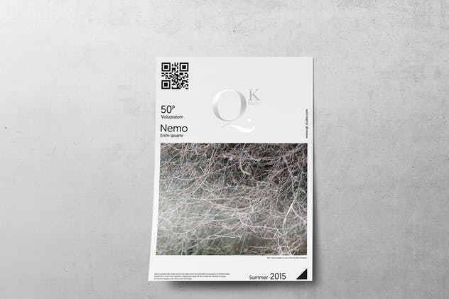 简约A4/A5尺寸海报传单样机V3 A4/A5 Poster-Flyer Mockups V3插图(11)