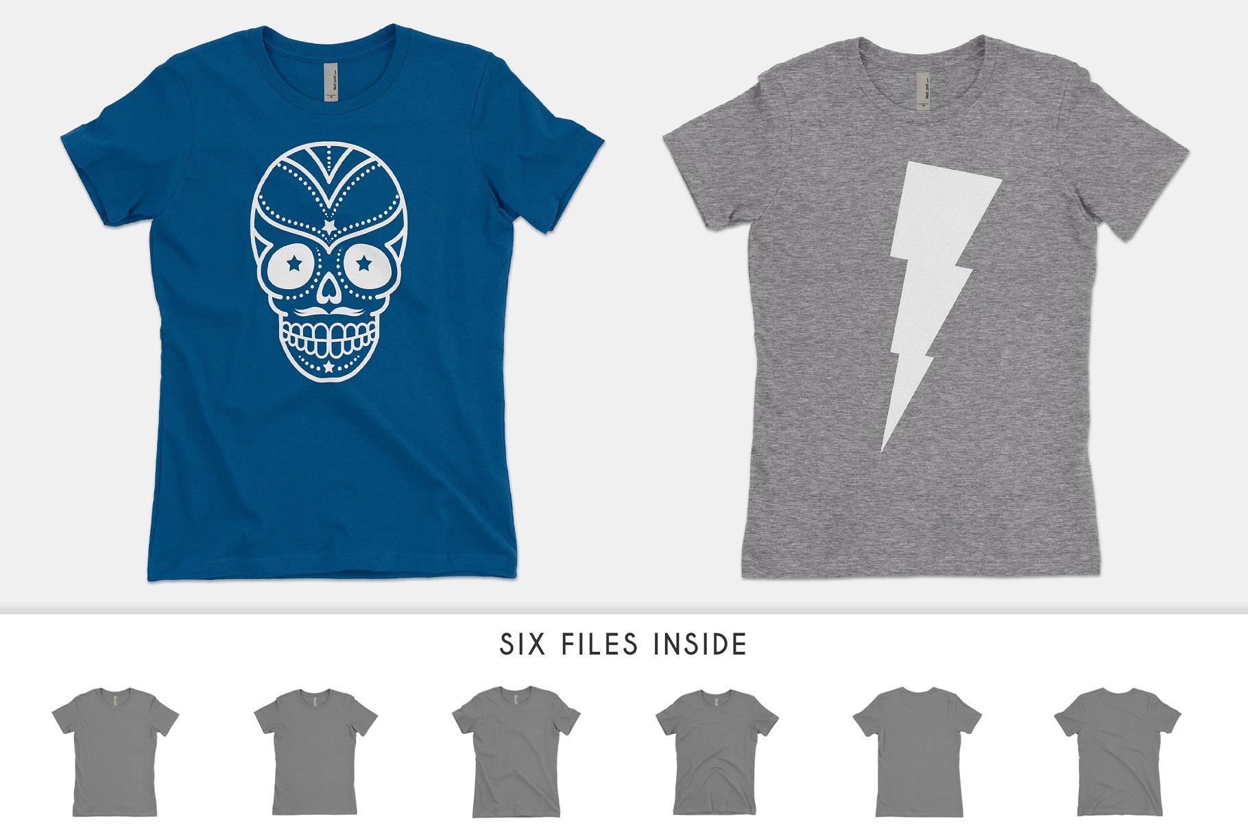 女性T恤样机模板 Next Level 3900 "The Boyfriend Tee"插图(2)