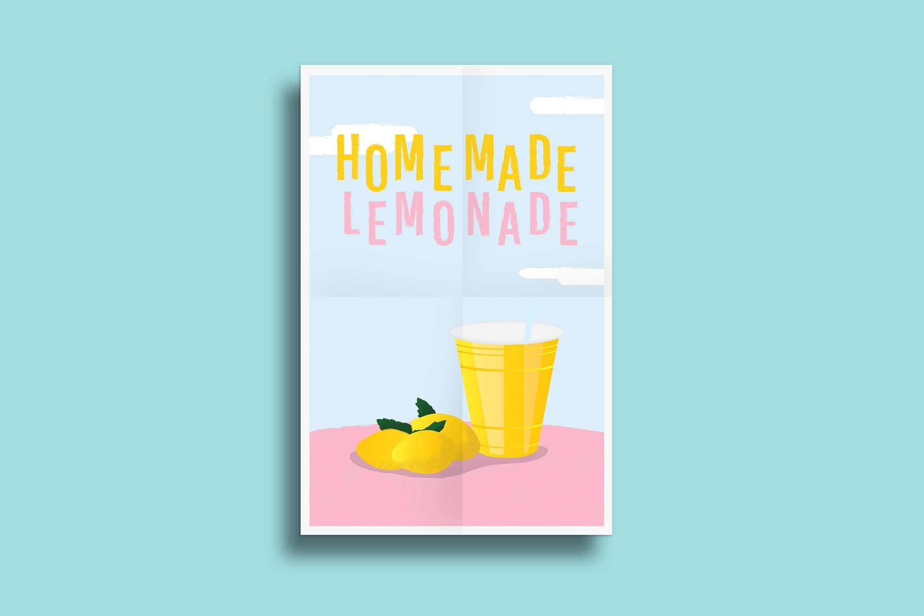 极简主义长方体明信片海报模板 SIMPLE POSTER MOCK UP插图(2)