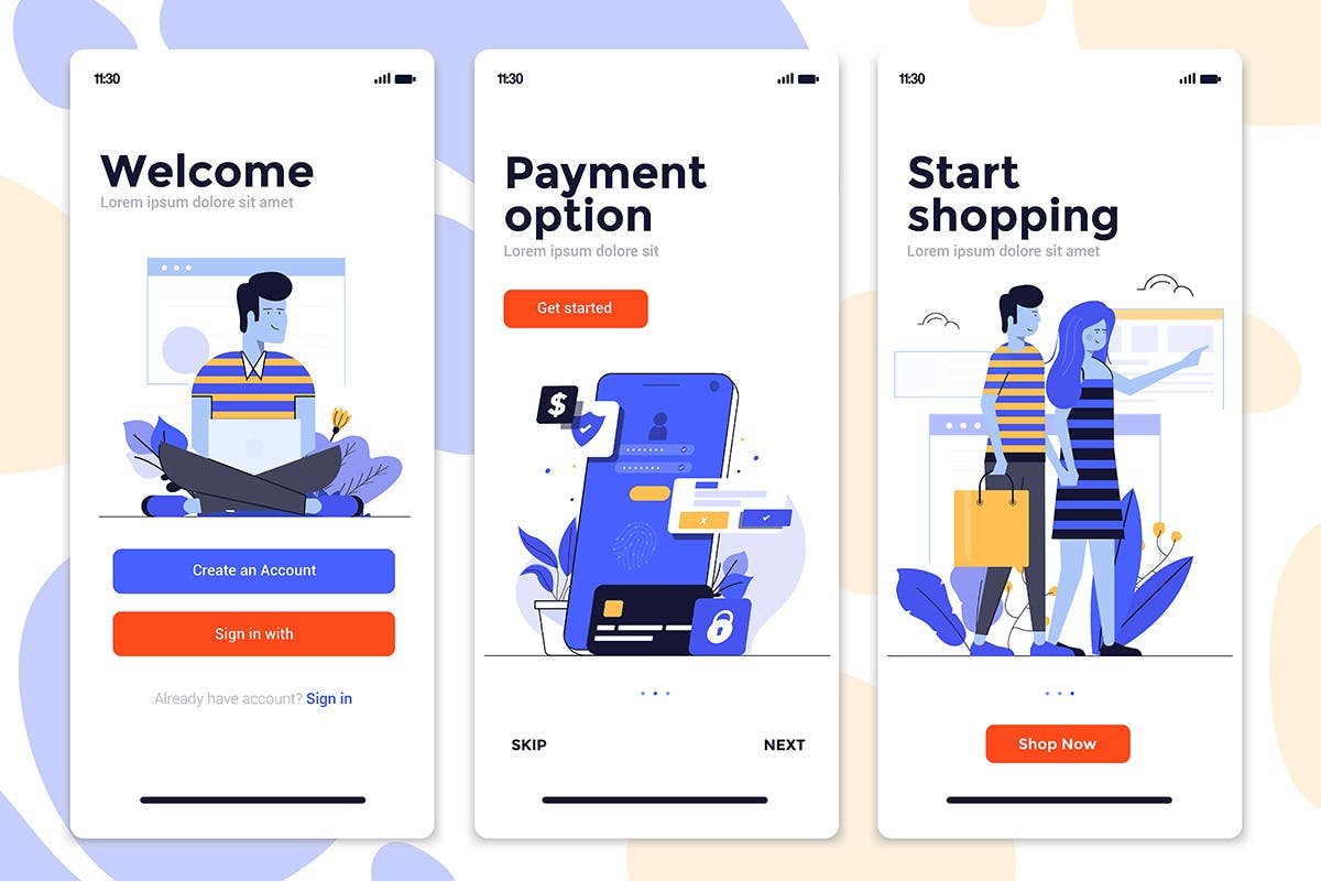 15款金融主题APP应用屏幕界面设计模板 15 Finance app Screens插图(10)