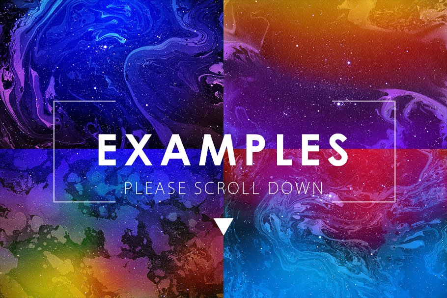 星际时空大理石纹理背景插图(1)