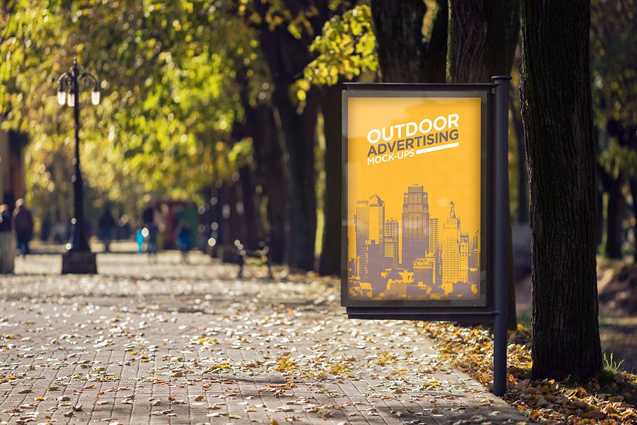 户外广告灯箱广告样机模板合集 Outdoor Advertising Mock-Up / V.2插图(5)