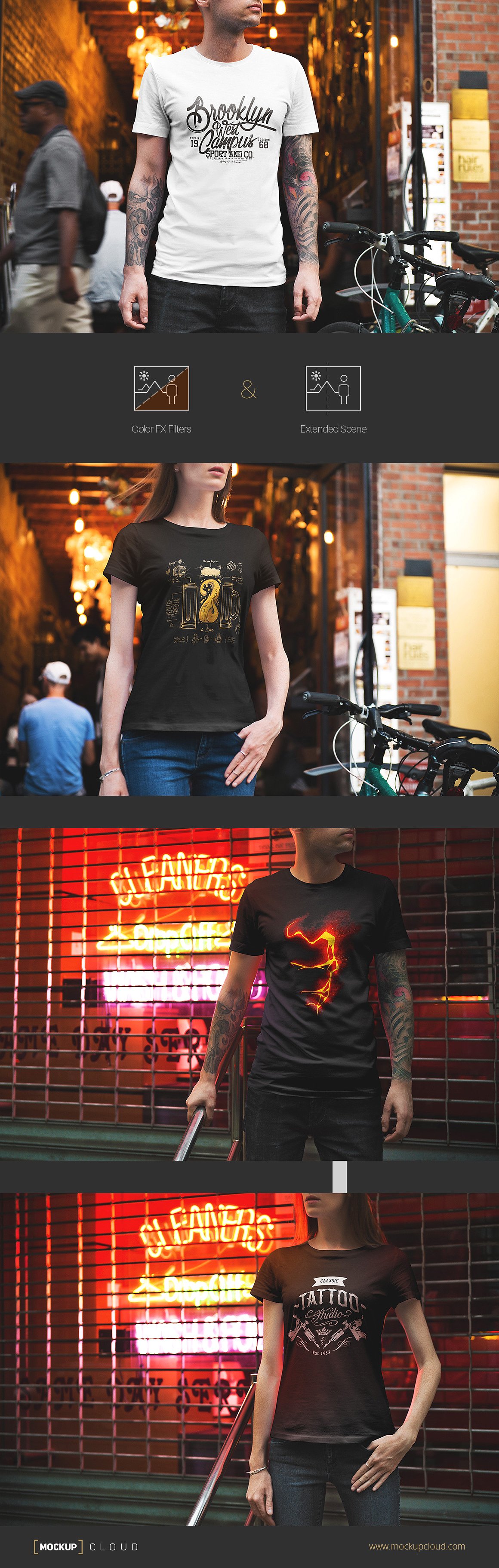 现代城市风格的30件时尚T恤模型插图(5)