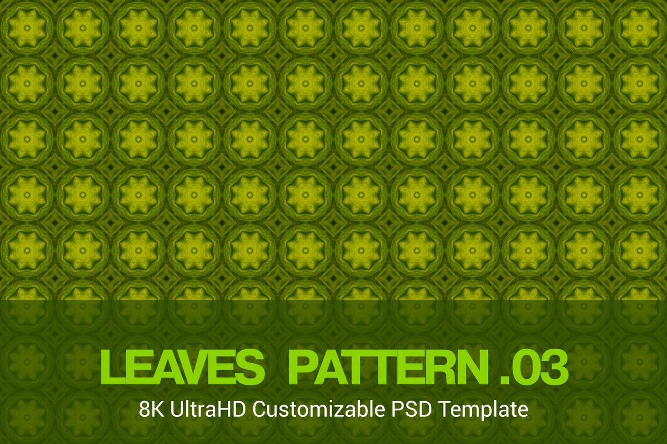8K超高清无缝叶子/树叶图案背景图素材v03 8K UltraHD Seamless Leaves Pattern Background插图