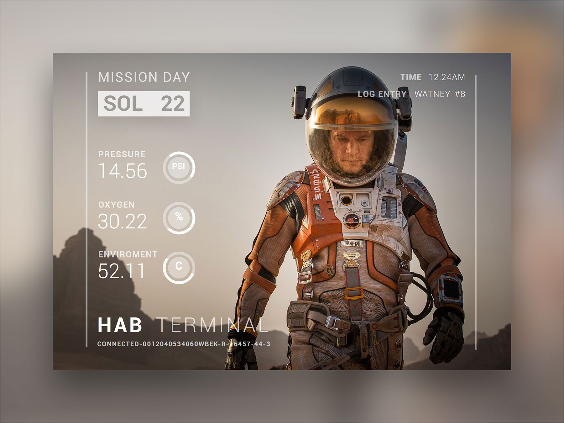 The Martian Movie Card