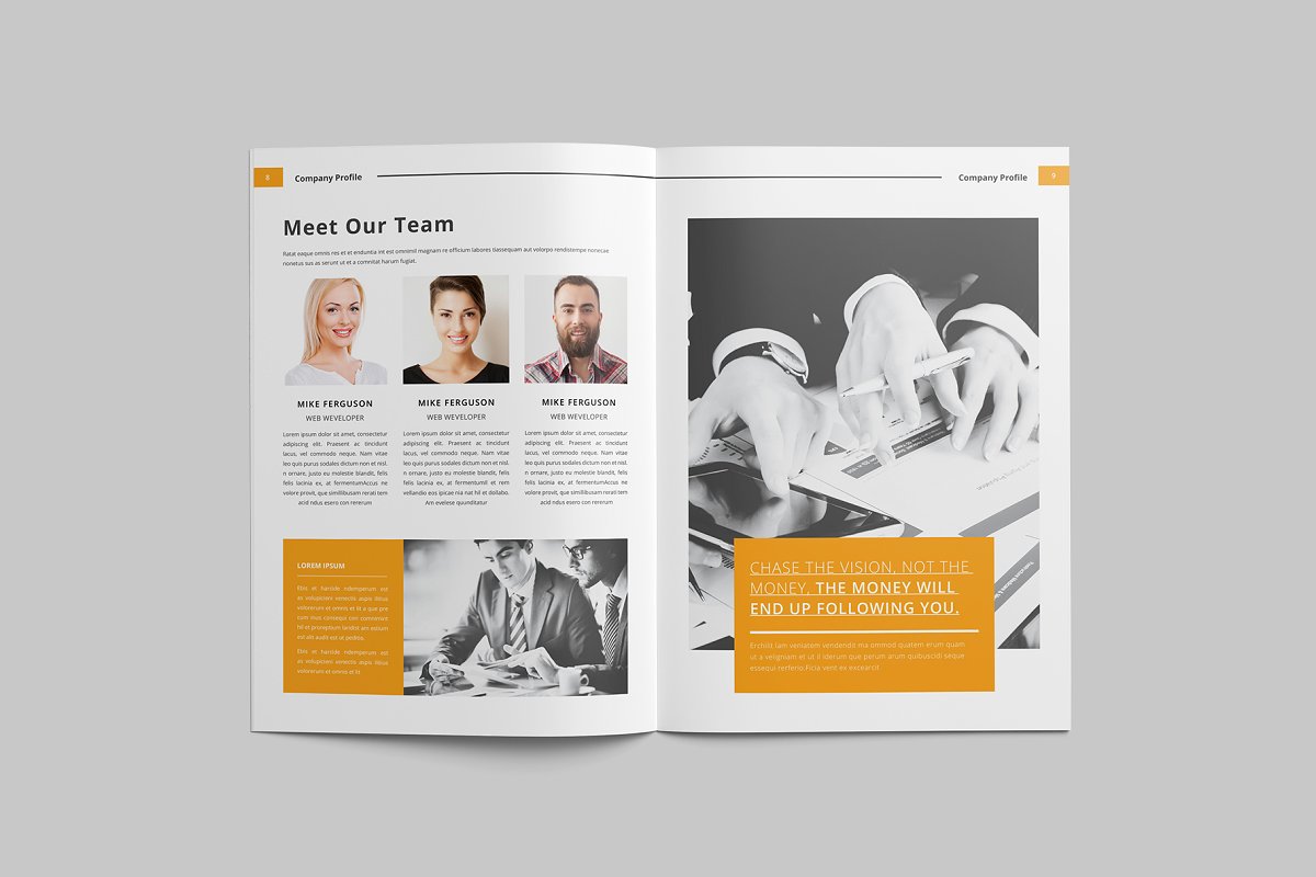 时尚高效企业简介/介绍宣传册模板插图(4)