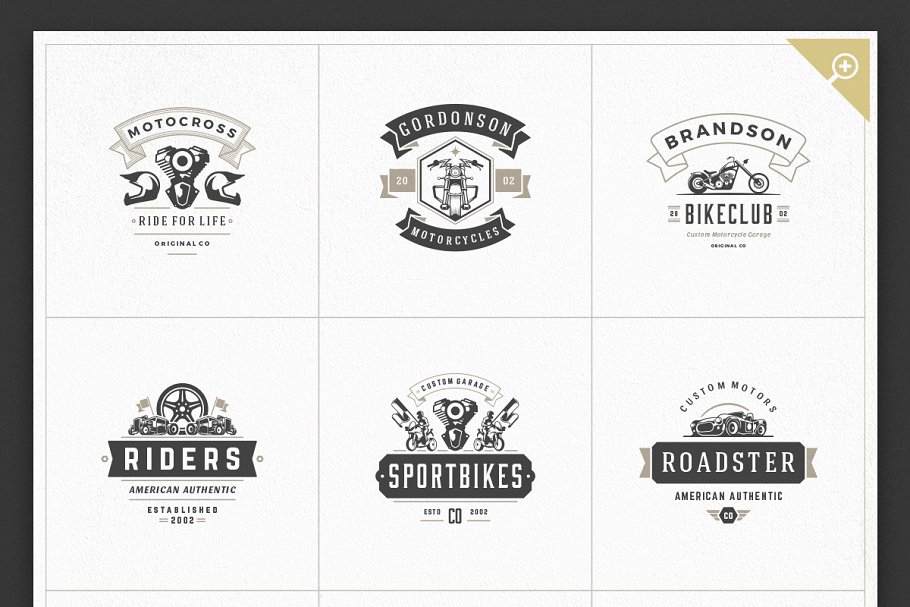 1000+复古风格Logo&徽章模板 1000 Logos and Badges Bundle插图(5)