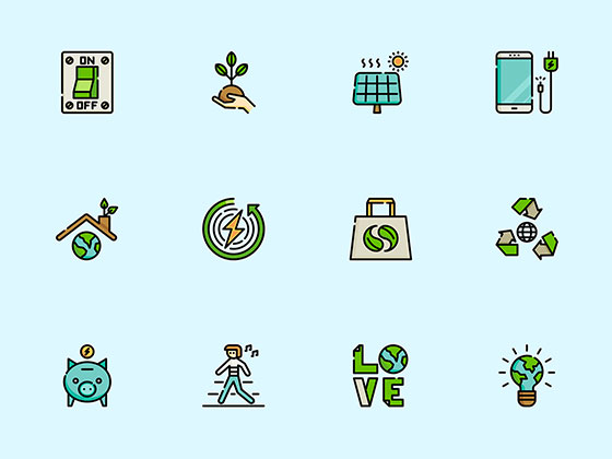 40 枚世界地球日元素图标素材之家精选sketch素材