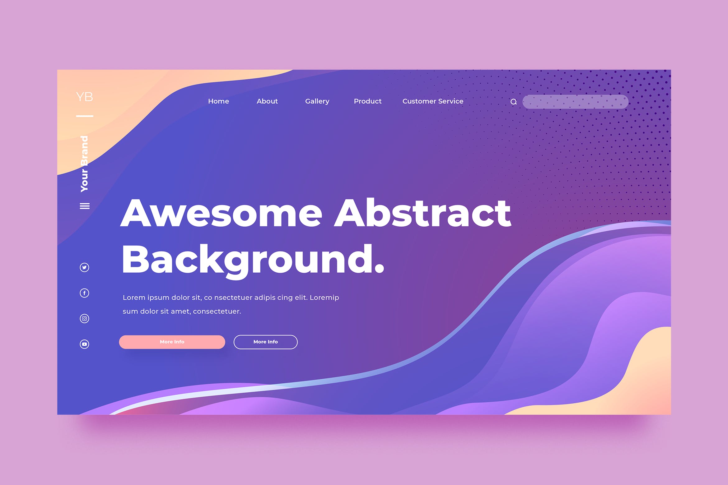 抽象流体背景巨幅插画网站着陆页设计模板 SRTP – Abstract Background.39插图