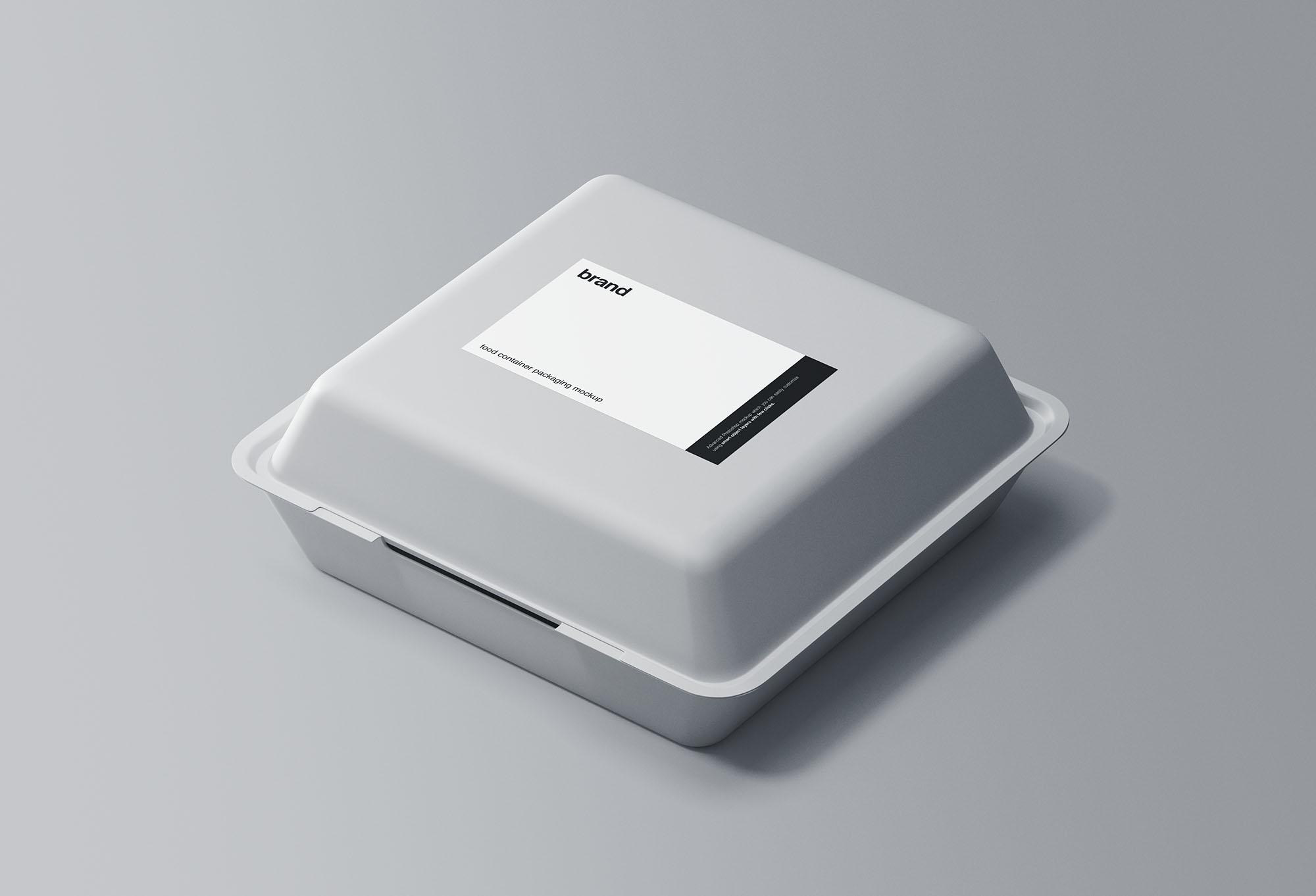 高端食品包装外卖盒定制设计素材库精选模板 Food Packaging Container Mockup插图