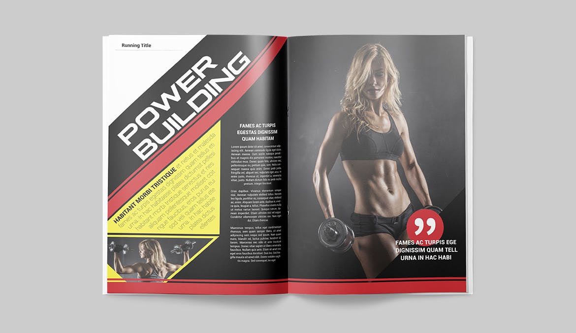 体育运动主题素材库精选杂志版式设计InDesign模板 Magazine Template插图(9)