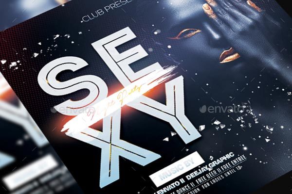 艺术氛围的夜店DJ宣传海报模板 Guest DJ / Artist Flyer [psd]