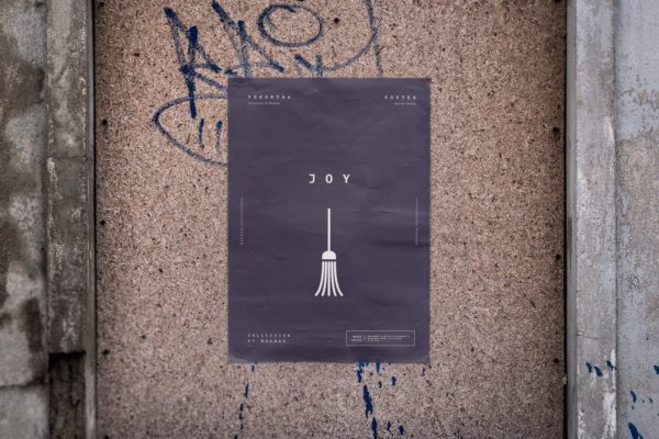 实景张贴效果海报传单样机模板2 Urban Poster Mock-up 2