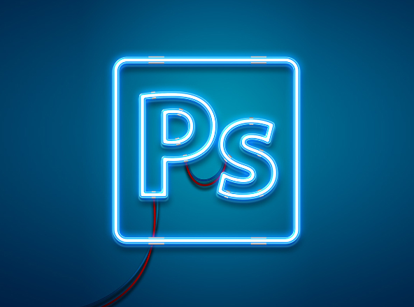 霓虹灯效果PS智能样机图层样式PSD分层模板 Neon Light Photoshop Effect Mockup