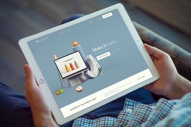 手持iPad Pro设备样机模板v7 iPad Pro Mockups v7插图(3)