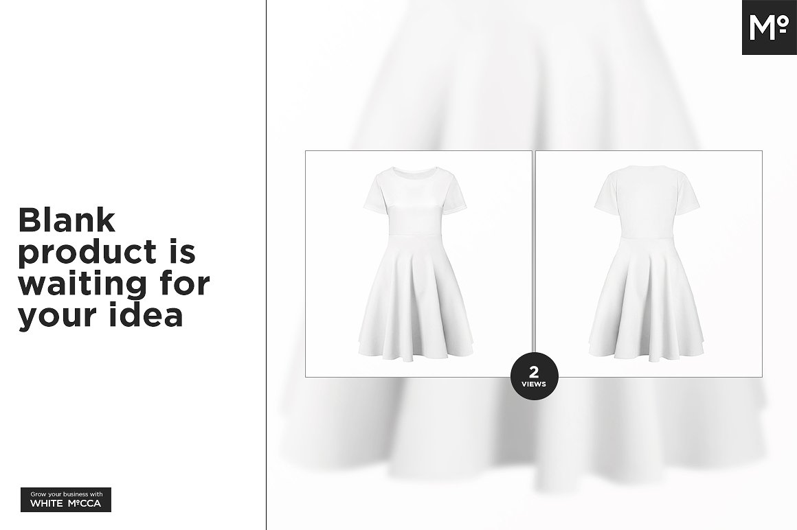 连衣裙女装样机展示模型mockups插图(2)