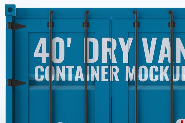 40英尺集装箱外观图案设计样机模板 40ft Dry Van Container Mock-up插图(3)
