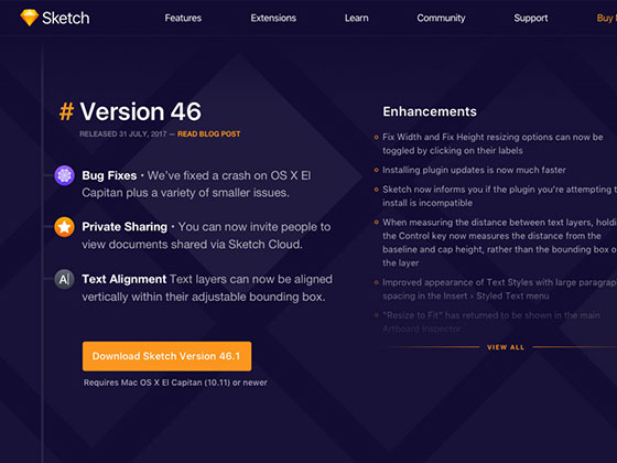 Sketch 更新页素材之家精选sketch素材