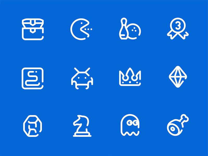 50 枚线性游戏元素图标素材之家精选sketch素材