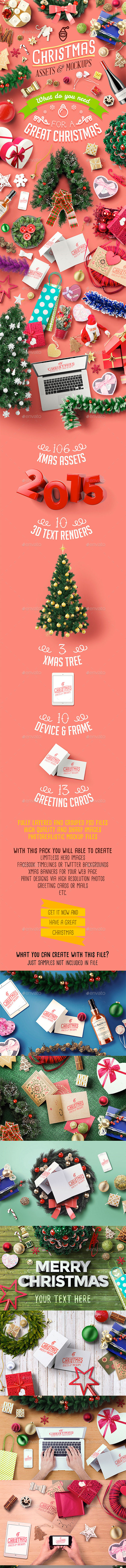 素材库下午茶：第一波高品质的圣诞素材包下载[PSD,1.28GB]插图