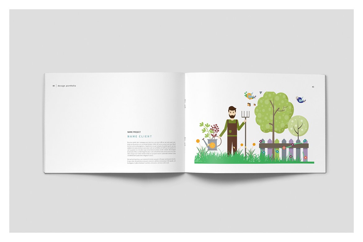 设计感强的多用途平面画册组合模板插图(23)