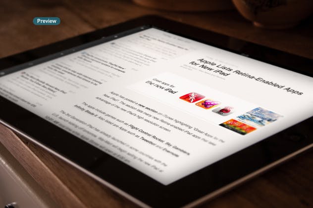 平板APP应用界面设计演示样机模板 Black iPad Tablet App UI Mock-Up插图(8)