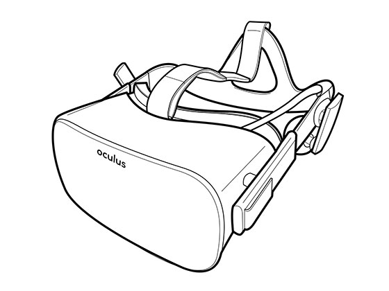Oculus Rift 和 Touch 线框图素材之家精选sketch素材