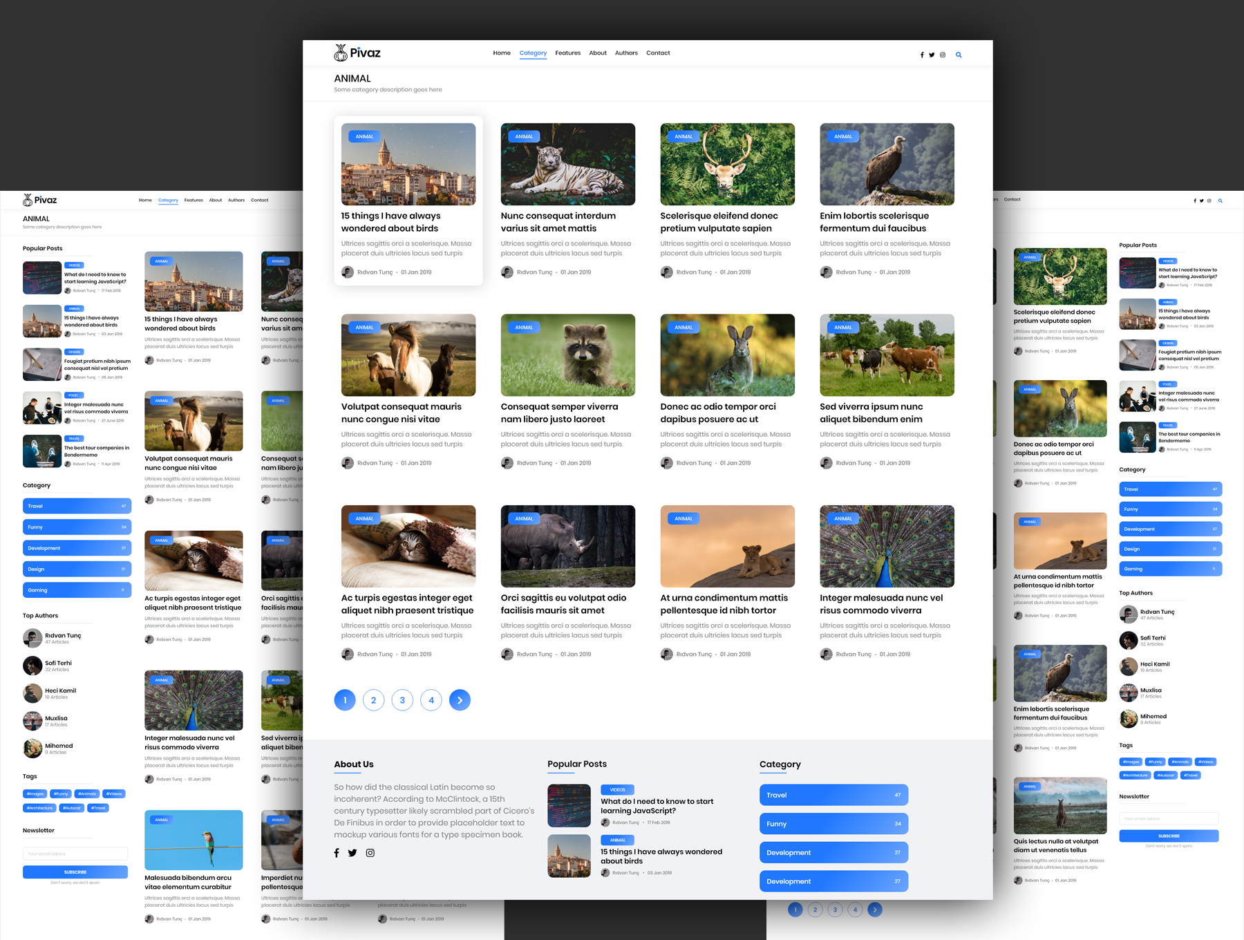 素材库下午茶：实用的网页博客主题模板下载[XD]插图(3)