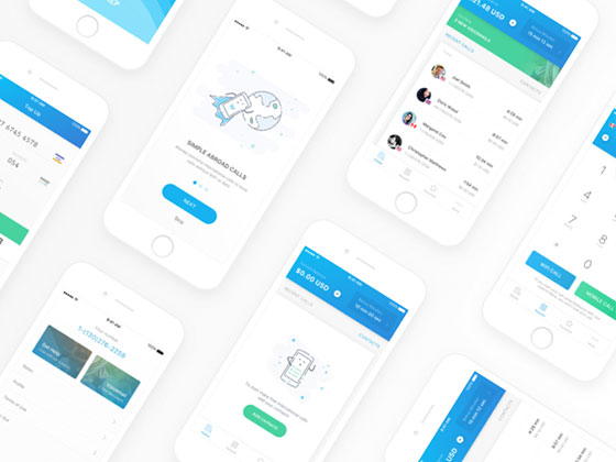 Wonep 通话应用界面包素材之家精选sketch素材